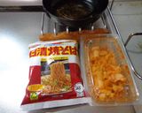 最速のインスタントキムチ焼きそば作り方1写真