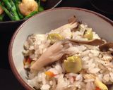 打ち豆と舞茸の炊き込みごはん作り方4写真