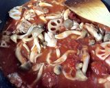 鶏肉と蓮根のトマトクリームパスタ作り方4写真