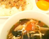 乾燥野菜生活☆即席お浸しと味噌汁作り方4写真