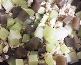 大根とこんにゃくのそぼろ味噌煮作り方3写真