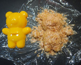 デコ弁♡かつお節でくまさんおにぎり弁当作り方4写真