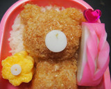 デコ弁♡かつお節でくまさんおにぎり弁当作り方6写真
