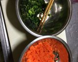 ほうれん草と人参のホットケーキ作り方5写真