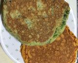 ほうれん草と人参のホットケーキ作り方10写真