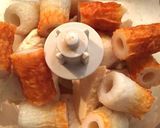竹輪と豆腐のハンバーグ＊胡麻マヨソース作り方1写真