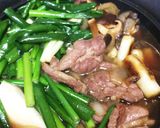 鴨とねぎたっぷりのすき焼き作り方6写真