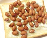蒸し豆のジャム＊チーズトースト作り方4写真