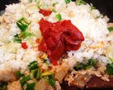 パスタソースで、具だくさんのチキンライス作り方6写真