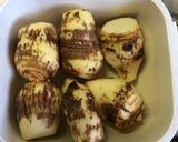 肉入りモッチリ里芋饅頭(団子)♡あんかけ作り方3写真