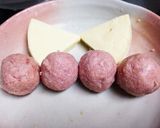 ひな祭り♪ 卵とチーズとポークでね作り方2写真