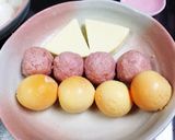 ひな祭り♪ 卵とチーズとポークでね作り方3写真