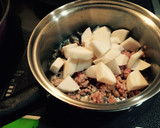 中華や和食に☆蕪と豚挽肉のスープ作り方5写真