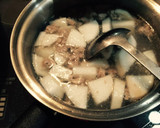 中華や和食に☆蕪と豚挽肉のスープ作り方7写真