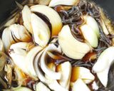 牛蒡が香る牛すき焼きのおこわ風炊込みご飯作り方6写真