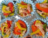 旦那弁当おかず パプリカ炒め 鶏照り作り方2写真