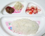 離乳食後期 野菜ハンバーグ弁当おかずにも作り方4写真
