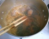 ニラ　もやし　肉団子の　味噌煮込み！作り方5写真