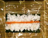 おひな祭りに☆五色お花の太巻き作り方17写真