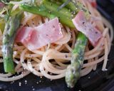 アスパラベーコンバター醤油パスタ作り方6写真