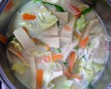 切干大根と高野豆腐のちゃんぽん風スープ♪作り方3写真