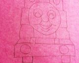 簡単☆トーマスデコチョコケーキ♡作り方2写真