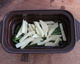 いんげんとｼﾞｬｶﾞｲﾓのﾊﾞﾀｰ蒸し作り方2写真