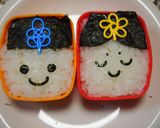 ５分で出来ちゃう♪お雛さまとお内裏様弁当作り方5写真