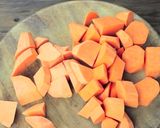 サツマイモスープ（ヴィーガン）作り方1写真