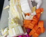 白菜とかまぼこのお吸い物作り方1写真