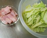 ちょっぴり和風なキャベツのカルボナーラ作り方1写真