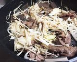 牛すき焼き風焼きうどん作り方3写真