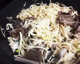 牛すき焼き風焼きうどん作り方4写真