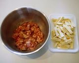 ふっくら。豚こまと高野豆腐のから揚げ作り方1写真