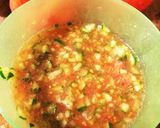 オシャレ〜ジュレがけ冷麺inトマトカップ作り方3写真