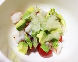 海老とアボカドの豆乳ヨーグルトサラダ☆作り方1写真