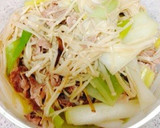 豚肉とネギとえのき茸の中華炒め作り方4写真