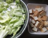 厚揚げとキャベツのオイスターソース炒め作り方1写真