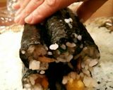 おひな祭りに☆五色お花の太巻き作り方25写真