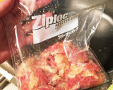 レンジで簡単☆豚肉と長芋の中華蒸し作り方1写真