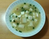 あごだしで!!豆腐とお麩の味噌汁作り方4写真