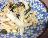 材料2つで超簡単！えのき×わかめサラダ作り方4写真
