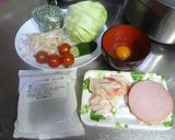 冷やし中華風ヘルシーサラダ作り方1写真