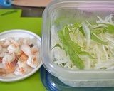 春に～彩サラダのせ冷麺作り方1写真