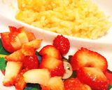 離乳食＊人参ごはんの粉チーズがけ作り方3写真