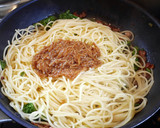 簡単♪菜の花となめ茸の和風スパゲッティ作り方6写真