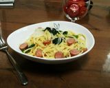 簡単♪生クリームで、カルボナーラ風パスタ作り方9写真