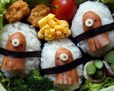 タコさんウインナーでおにぎり弁当作り方6写真