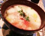 トマトとトロロのお味噌汁♡作り方4写真