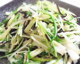しらす入りネギと水菜の和風パスタ作り方2写真